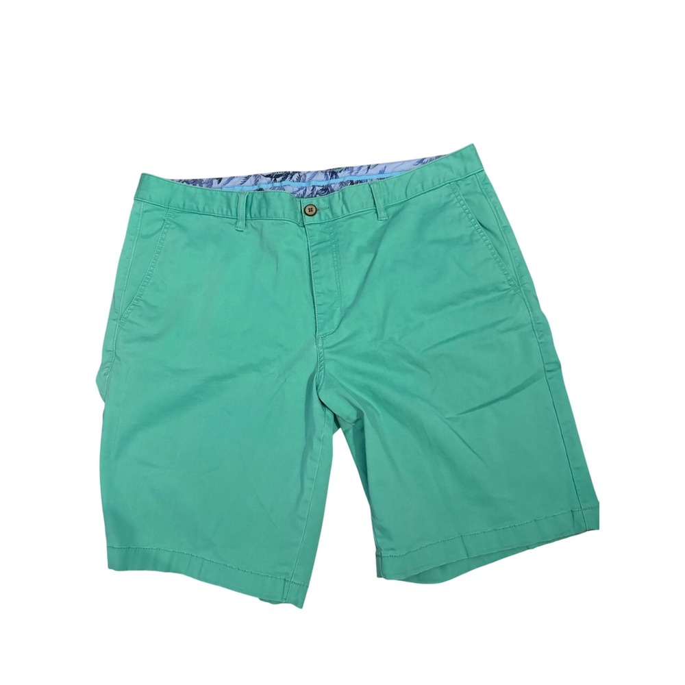 Tommy Bahama Green Flat Front Men Shorts